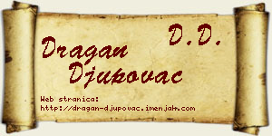 Dragan Đupovac vizit kartica